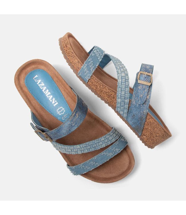 Lazamani | Dames | Slippers | Denim  (LA75005 801)