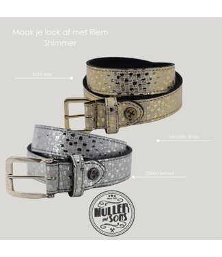 Colonil Frans Muller | Accessoires | Damesriemen | Zilver (75260000 003)