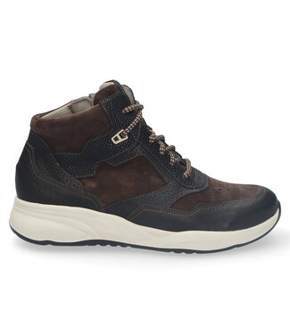 Durea Durea | Dames | Veterboots | Zwart / Caffe (9778 608 1888 K)