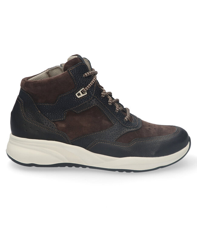 Durea | Dames | Veterboots | Zwart / Caffe (9778 608 1888 K)