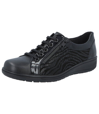 Solidus Solidus | Dames | Veterschoenen | Black (29001 - 01001 K)