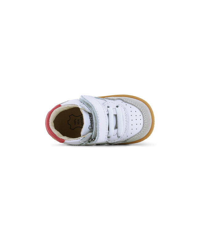 Shoesme | Jongens | Baby - Proof | White Grey Red  (BN25S012-B)