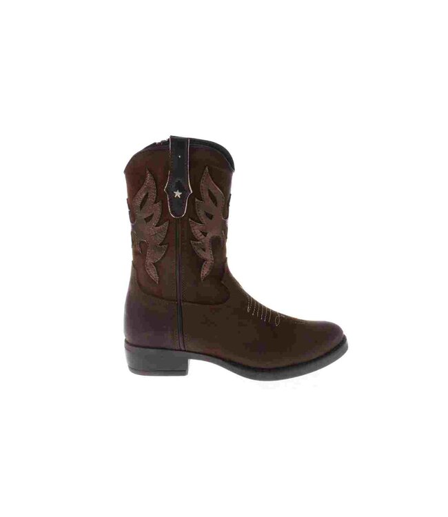 Hip | Meiden | Western Laarzen | Mid Bruin Combi (H1700-254-26CO)