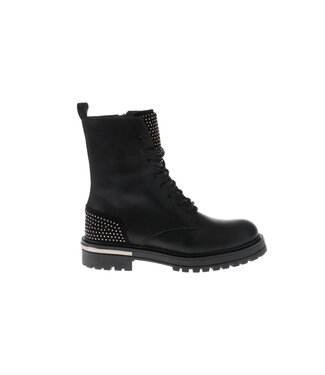 Hip Hip | Meiden | Veter Boots | Zwart Combi (H1138-254-10CO)