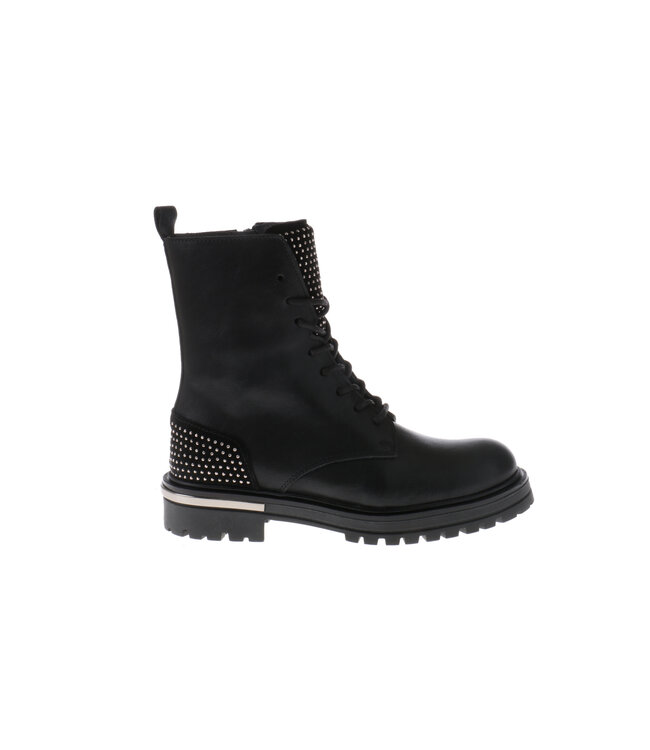 Hip | Meiden | Veter Boots | Zwart Combi (H1138-254-10CO)