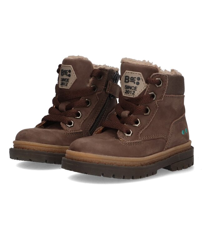 Bunnies Jr | Jongens | Veter Boots | Dark Brown (225700-117)