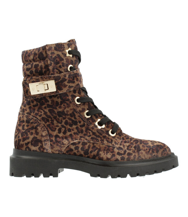 Red Rag Kids | Meisjes | Veter Boots | Leopard (11278 - 059)
