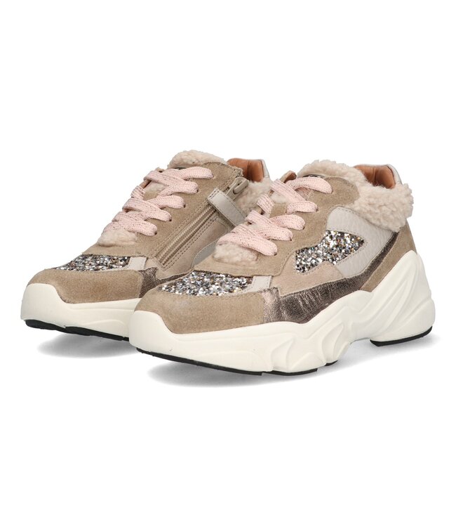 Braqeez | Meisjes | Sneakers | Taupe (425960-408)