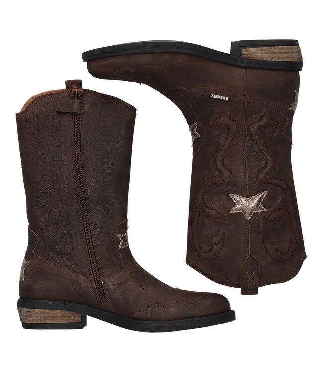 Braqeez | Meisjes | Western Boots | Dark Brown (425739-517)