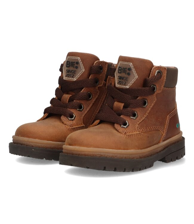 Bunnies Jr | Jongens | Veter Boots | Cognac (225700-513)