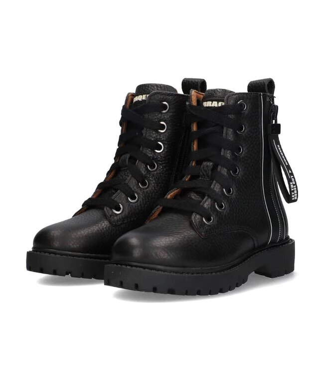 Braqeez | Meisjes | Veter Boots | Black (425771-589)