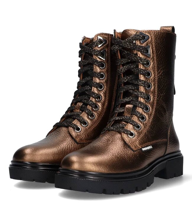 Braqeez | Meisjes | Veter Boots | Bronze (425784-997)