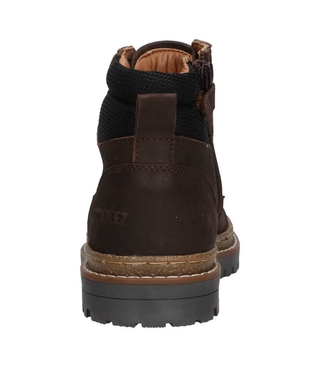 Braqeez | Jongens | Veter Boots | Dark Brown (425920-517)