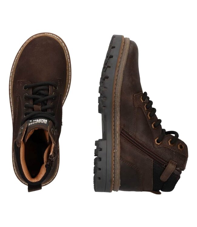 Braqeez | Jongens | Veter Boots | Dark Brown (425920-517)
