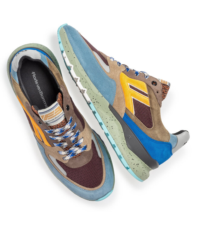 Floris van Bommel | Heren | Sneakers | Orange (10154-86-03)