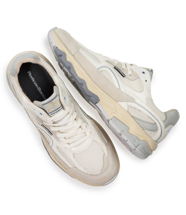 Floris van Bommel | Heren | Sneakers | Darkwhite (10258-61-01)