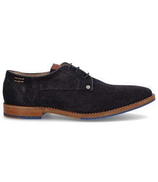 Berkelmans Berkelmans | Heren | Veterschoenen | Navy Suède (84447)