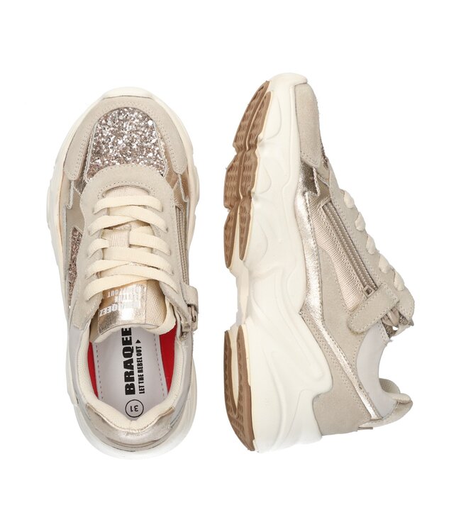 Braqeez | Meisjes | Sneakers | Nougat (426160-403)