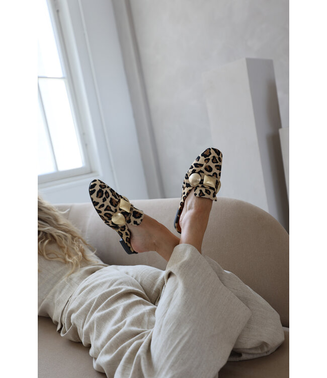 Babouche | Dames | Slippers | Leopardo (G-LARA-8)