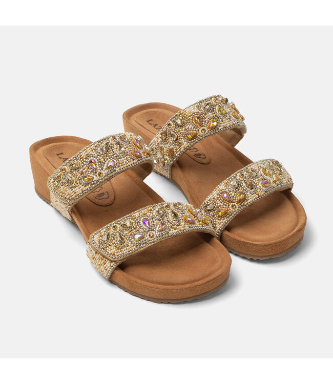 Lazamani | Dames | Slippers | Beige (LA75929)