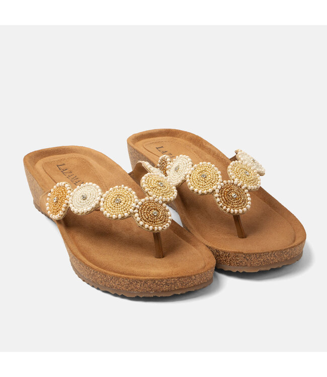 Lazamani | Dames | Slippers | Beige (LA75926)