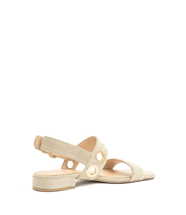 Babouche | Dames | Sandalen | Beige (G-Flower-2)