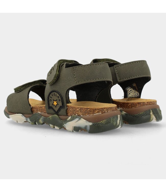 Develab | Sandalen | Jongens | Kaki Grained (48493 558)