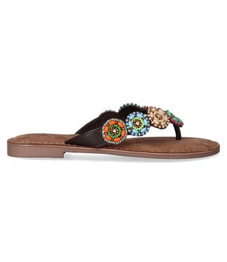 Lazamani Lazamani | Dames | Teenslippers | Brown (LA75444 Brown)