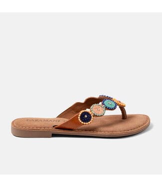 Lazamani Lazamani | Dames | Teenslippers | Tan Multi (LA75453 Tan Multi)