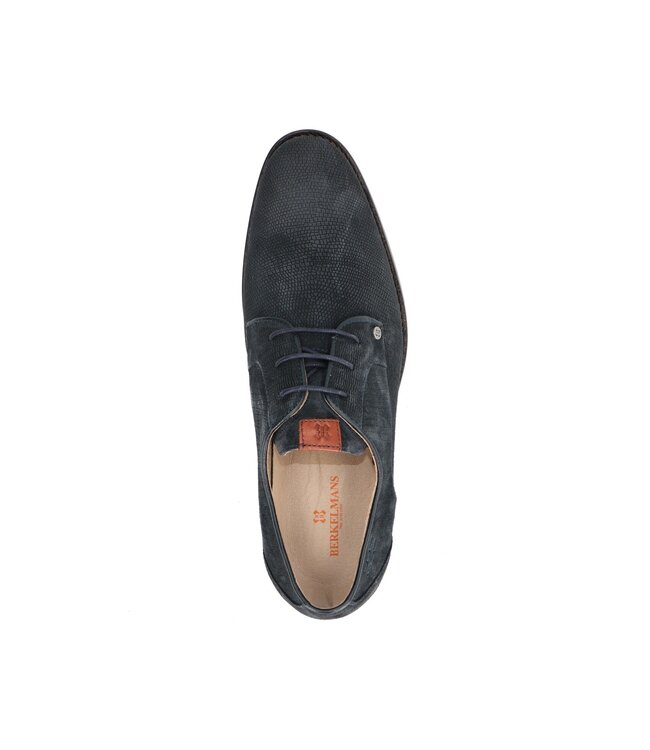 Berkelmans | Heren | Veterschoen | Blauw Suède (2620084466)