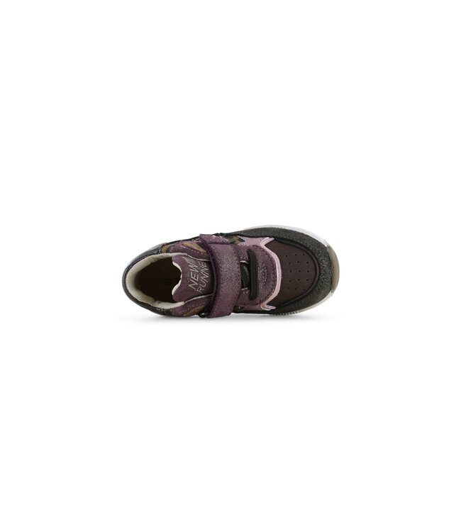 Shoesme | Meisjes | Klittenband Sneakers | Dark Brown Bordeaux (ST26W008-A)