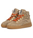Floris van Bommel | Dames | Halfhoge Sneakers | Taupe (10175-34-01)
