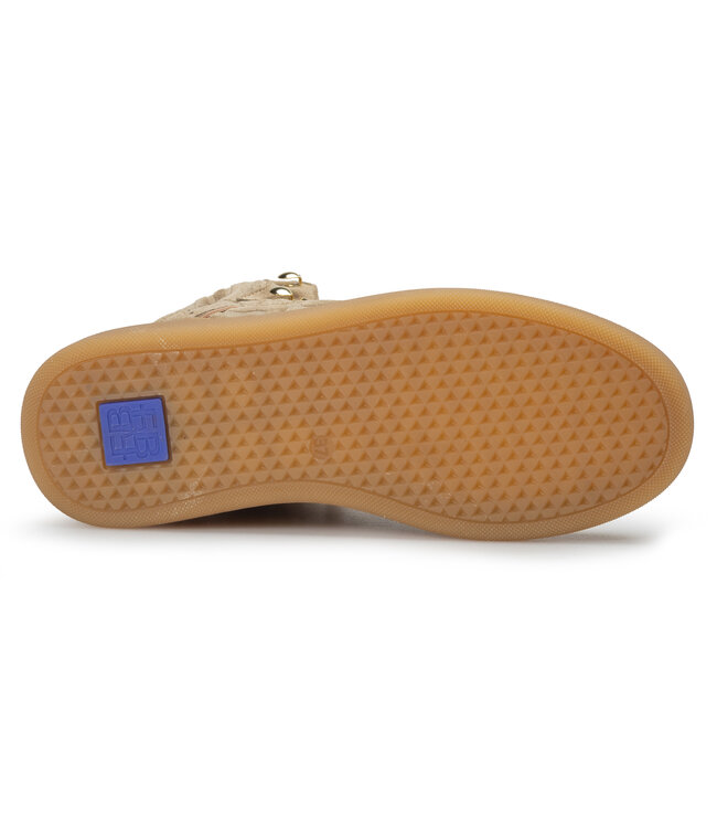 Floris van Bommel | Dames | Halfhoge Sneakers | Taupe (10175-34-01)