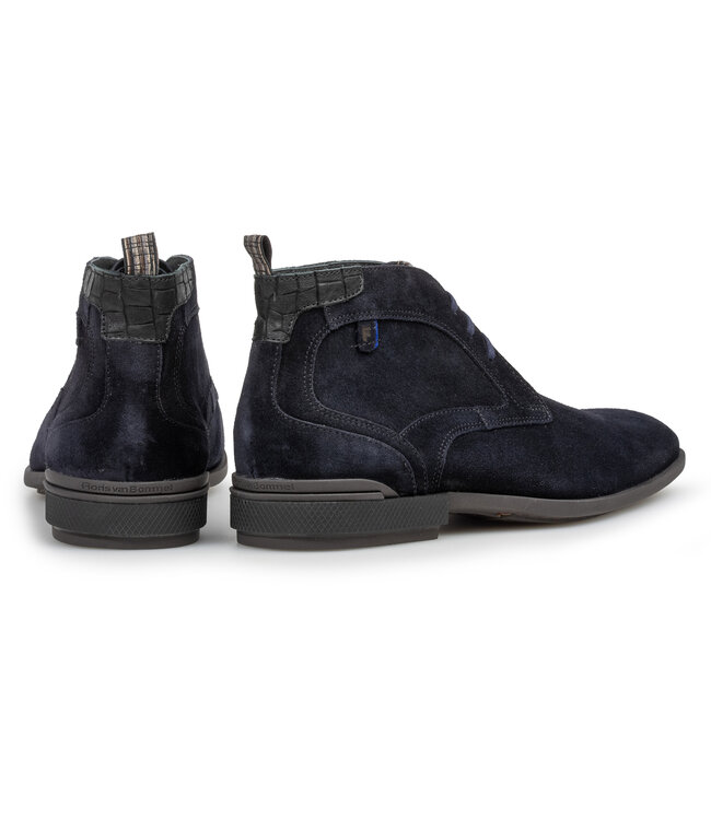 Floris van Bommel | Heren | Veter Boots | Dark Blue (50165-41-02)