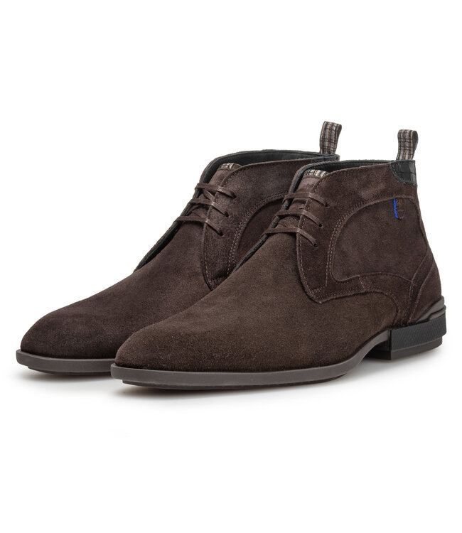 Floris van Bommel | Heren | Veter Boots | Dark Brown (50165-21-01)
