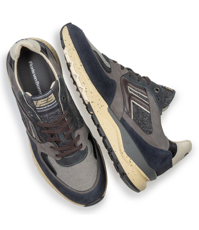 Floris van Bommel | Heren | Sneakers | Blue (10154-40-03)