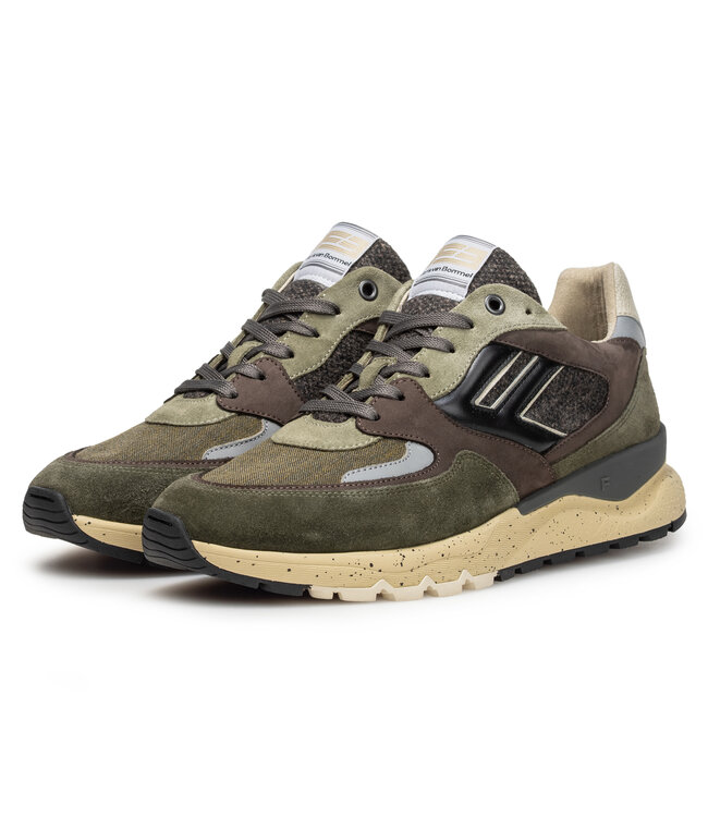 Floris van Bommel | Heren | Sneakers | Dark Green (10154-51-03)