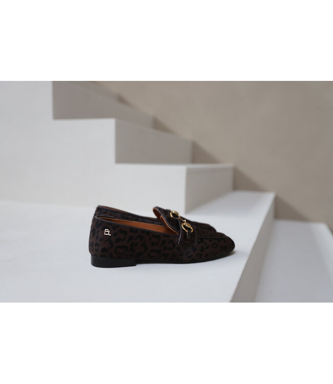 Babouche | Dames | Loafers | Leopard / Dark Brown (G-Filly-59)