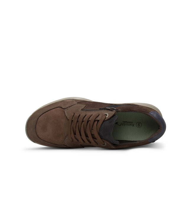 Xsensible | Heren | Sneakers | Dark Brown Combi (30088.2 360)