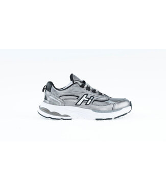 Hip Hip | Meisjes | Sneakers | Donker Zilver Combi (H1660-264-91CO)