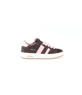 Hip Hip | Meisjes | Sneakers | Donkerbruin Combi (H1811-264-28CO)