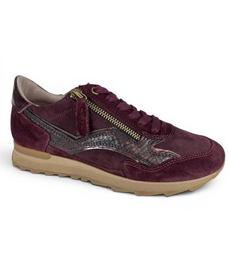 DLSport DL Sport | Dames | Sneakers | Velour Rubino (7140 04)