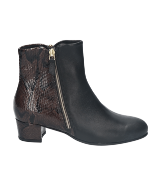 Durea Durea | Dames | Korte Laarzen | Zwart Combi (9828 918 2244 K)