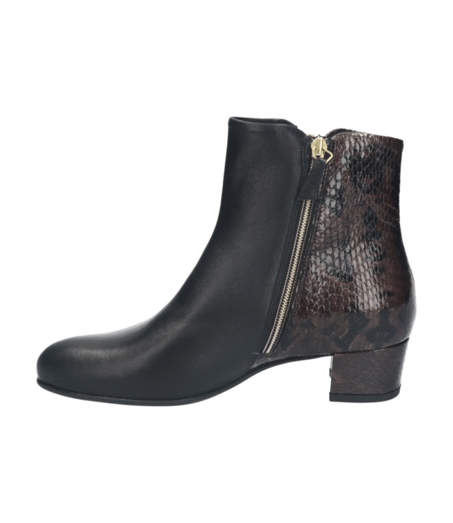 Durea | Dames | Korte Laarzen | Zwart Combi (9828 918 2244 K)