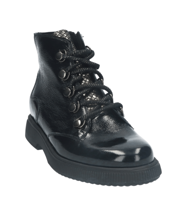 Durea | Dames | Veter Boots | Zwart  (9843 838 2345 K)