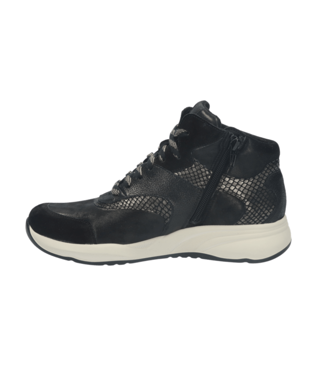 Durea | Dames | Veterboots | Zwart Combi (9835 608 2291 K)
