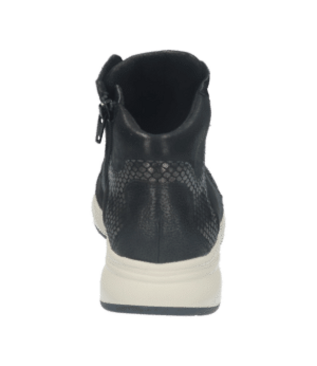 Durea | Dames | Veterboots | Zwart Combi (9835 608 2291 K)