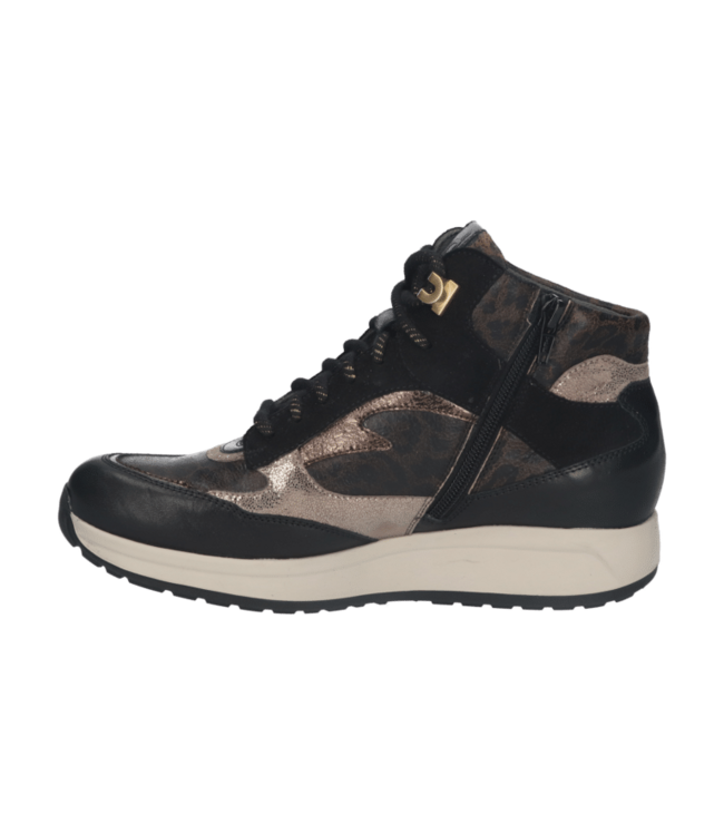 Durea | Dames | Veterboots | Zwart / Smog (9842 609 2284 M)