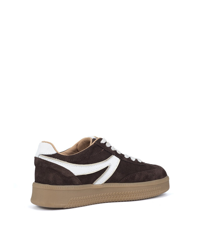 Babouche | Dames | Sneakers | Dark Brown/Gold (Gigi-165)