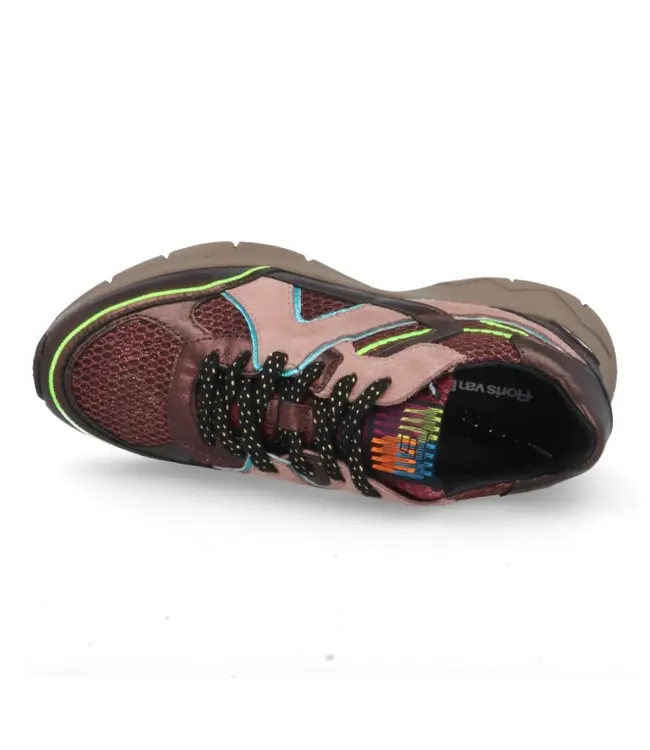 Floris van Bommel | Dames | Sneakers | Bordeaux (10174-84-01)